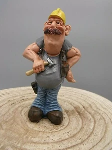 Bauarbeiter Dekofigur Les Alpes Funny Arbeiter Polier - Bild 1 von 4