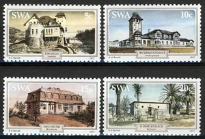 Sudáfrica 1977, conjunto de edificios históricos en muy buen estado sin montar, Mi 436-439 - Imagen 1 de 1
