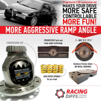Juego de conversión de diferencial de deslizamiento limitado LSD para: Alfa Romeo 145 146 147 1.9 Jtd Foto 1 de 4