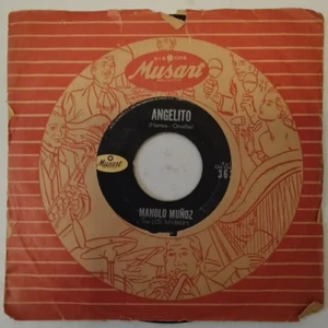 MANOLO MUÑOZ - ANGELITO / ROQUE CAÑON - MEXICAN 7 " SINGLE, PAPER SLEEVE, SOL - Imagen 1 de 4