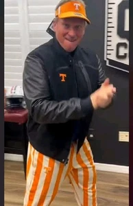 Nike Varsity Jacket XL Letterman Wool Leather University Tennessee VOLS Gruden - Picture 1 of 24