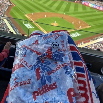 MLB Philadelphia Phillies 2025 Jimmy Buffet Margaritaville Shirt 2XL - Image 1 of 4