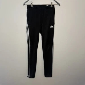 Adidas Climate Kids Small Athletic Pants Black With Zip Pockets Climacool 22” - Picture 1 of 8