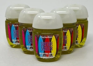 5 BATH & BODY WORKS SURFSIDE SPRITZER POCKETBAC ANTI BACTERIAL HAND GEL SANITIZE - Picture 1 of 4