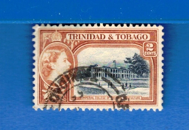 Lote usado de 2 centavos de selo britânico de Trinidad e Tabago 2001 - Imagem 1 de 1