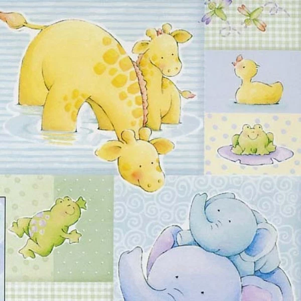 Cotton Flannel Panel Play Pond Peek-A-Boo from David Textiles - Image 1 of 1