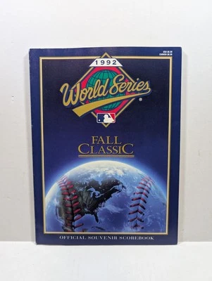 1992 MLB World Series Fall Classic Official Souvenir Program Blue Jay vs Braves - Image 1 of 4