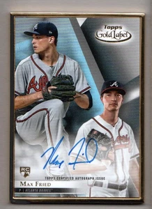 2018 Topps Gold Label Baseball Framed Autographs #FAMF Max Fried RC AUTO - Picture 1 of 2