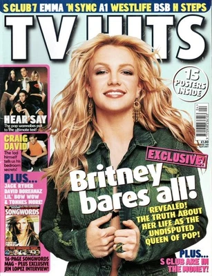 TV HITS APRIL 2001 BRITNEY SPEARS HEARSAY S CLUB 7 BACKSTREET BOYS EMMA BUNTON Foto 1 de 2