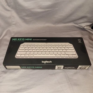 Logitech MX KEYS MINI Wireless Illuminated Keyboard (Pale Gray) NEW - Picture 1 of 7