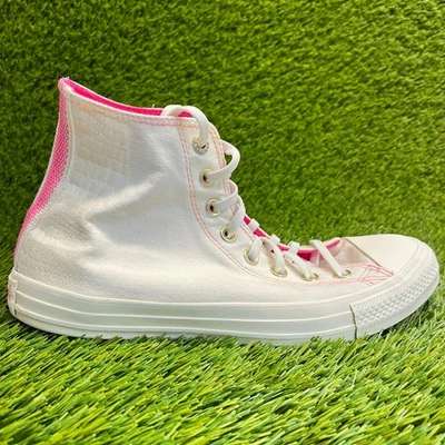 Tênis Converse Chuck Taylor All Star Hi Feminino Tamanho 9.5 Branco Casual - Imagem 1 de 4