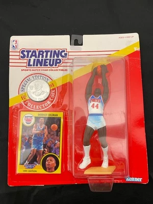 1991 Starting Lineup Derrick Coleman Nets - Image 1 of 3