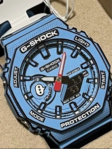 Casio G-SHOCK MANGA THEME GA-2100MNG-2AJR Men's Watch Octagon Blue Last one NEW - Picture 1 of 6