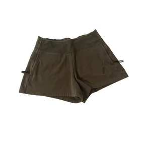Allison Felix Athleta Legend Medium Green Elastic Waist Women’s Sweat Shorts - Picture 1 of 7
