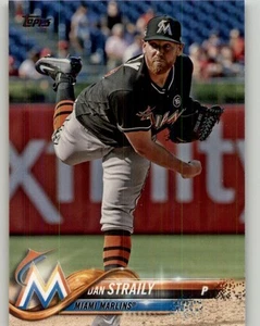 2018 Topps Dan Straily #561 Miami Marlins - Picture 1 of 2
