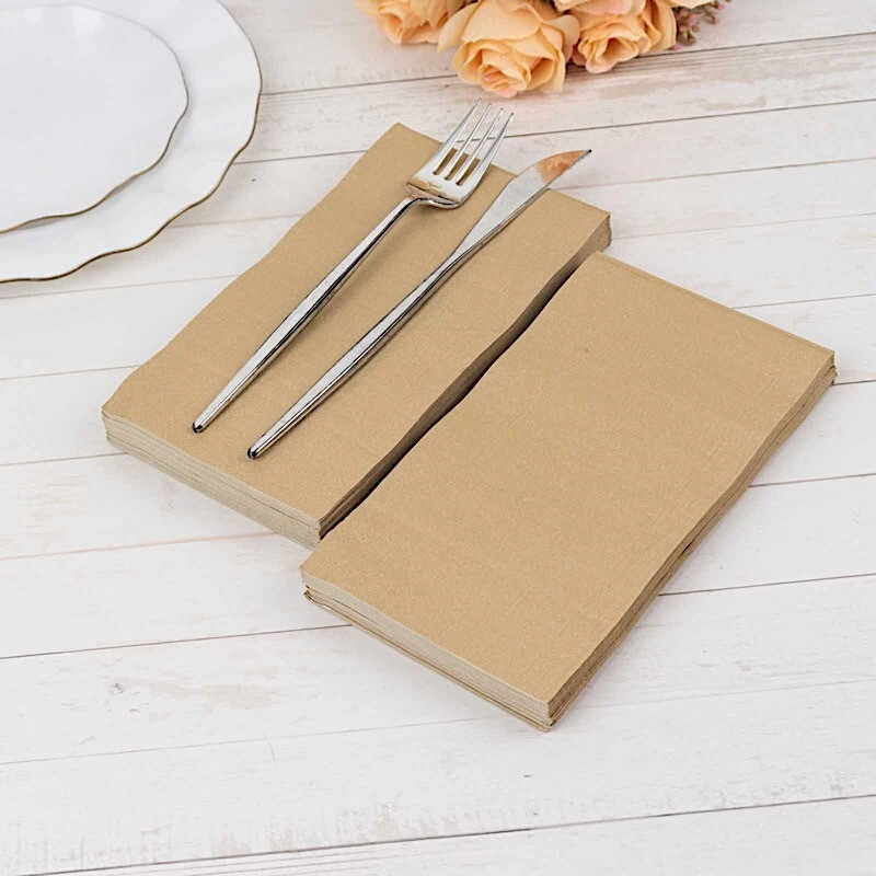 50 Plain Soft 2 Ply Dinner Table Cocktail Paper NAPKINS Party Events Decorations - Image 1 of 2