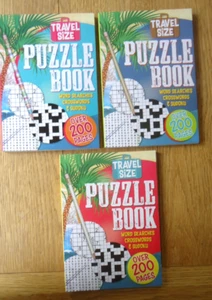 TRAVEL SIZE PUZZLE BOOK - CONTAINS WORD SEARCH, CROSSWORD & SUDOKU PUZZLES - NEW - Picture 1 of 1