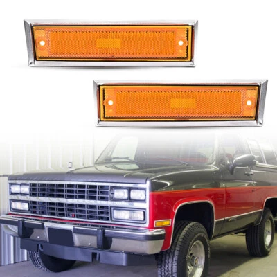 Estuche de lente de luz de marcador frontal para Chevrolet R3500 Suburban R1500/2500 89-91 Foto 1 de 4