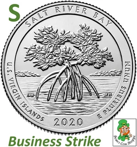 2020 S Salt River Bay Quarter 25C San Francisco ATB Business Strike Uncirculated - Bild 1 von 4
