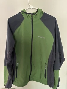 Columbia Softshell Jacket for Men, Size Large - Green And Grey - Picture 1 of 5