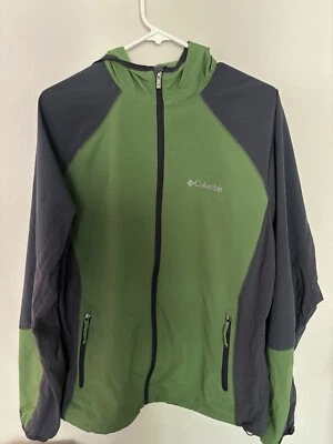 Columbia Softshell Jacket for Men, Size Large - Green And Grey - Image 1 of 4