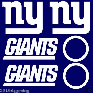 6 Stck. New York Giants Cornhole Aufkleber Sets GROß Sitzsack werfen Baggo Aufkleber  - Bild 1 von 3