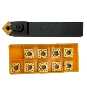 45° MSDNN 1616H12 16mm CNC Lathe Neutral Turning Tool Holder + 10Pcs SNMG120408 - Picture 1 of 7