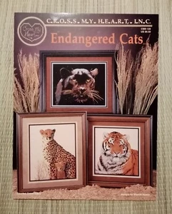 Endangered Cats Cross Stitch Pattern Book Cross My Heart Inc - Picture 1 of 3