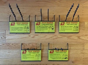 5 Vintage Advertising Metal Display Signs True Temper Tools Store Display Racks - Picture 1 of 8