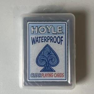 Hoyle Waterproof Clear Playing Cards Flexible 2016 New in Package - Picture 1 of 4