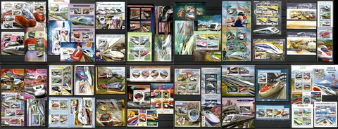 High speed trains Collection [3] 54 sheets MNH issued in 2015 #CNA169 Cover