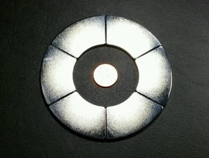 One Large Neodymium N52 Ring Magnet Strong Rare Earth 4" Healing Star Of David - Picture 1 of 11