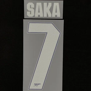 Official SAKA #7 Arsenal FC Home CUP 2024-25 PRINT - Picture 1 of 6