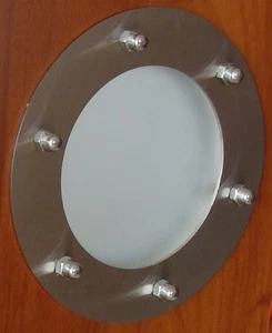 OJO DE BUEY PARA PUERTAS ACERO INOXIDABLE phi 150 mm plano - Imagen 1 de 8