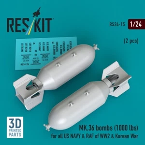 MK.36 bombs (1000 lbs) for all US NAVY & RAF of WW2 & Korean War (2 pcs) 1:24 - Picture 1 of 3