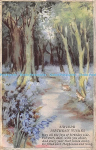 R284067 Sincere Birthday Wishes Wood Newman Wolsey Country Series No 508 1932 - Picture 1 of 4