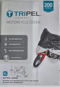 Tripel XL Motorcycle Cover 200 Series - Waterproof, Weatherproof, UV & Fade res. - Foto 1 di 2