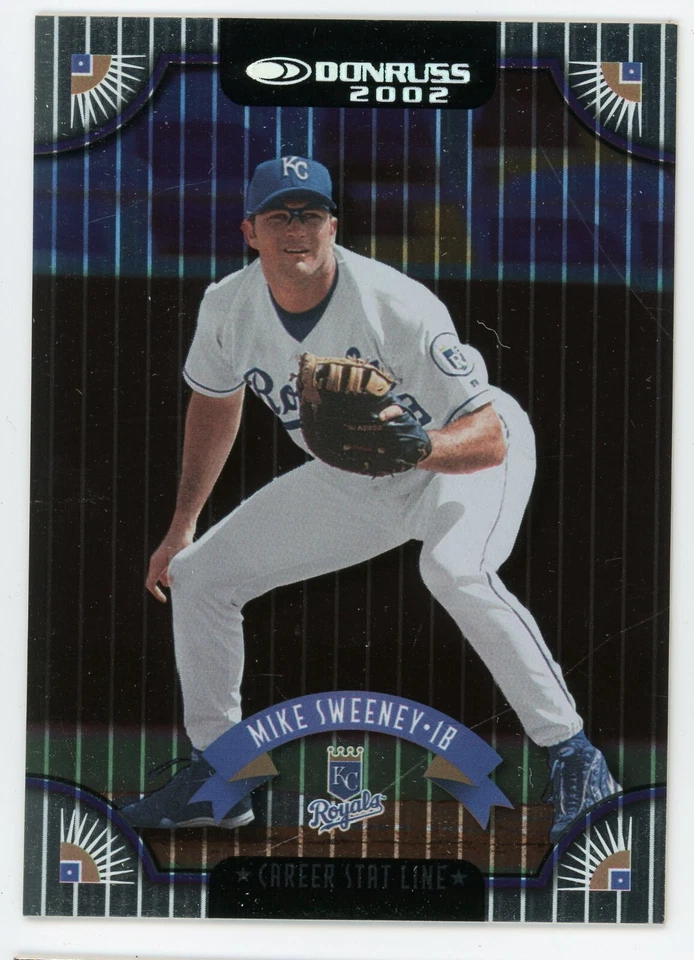 2002 Donruss Mike Sweeney Career Stat Line #102 #/302 Royals - Image 1 of 1