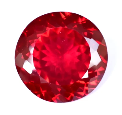 Natural MOZAMBIQUE Blood Red Ruby 36.15 CT Certified Round Cut Loose Gemstone - Image 1 of 4