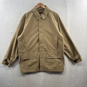 Barbour Wellington Jacket Mens Large Brown Waterproof Full Zip Outdoor Retired - Picture 1 of 19