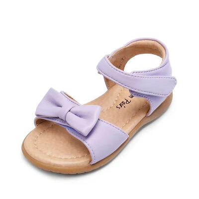 Sandalias planas Dream Pairs para niños pequeños niñas verano con moño Foto 1 de 4