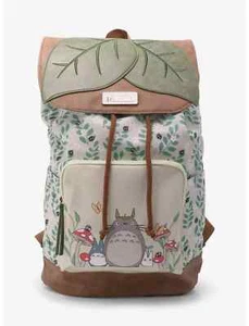 Studio Ghibli My Neighbor Totoro Leaf Slouch Backpack bonus lunch bag - Picture 1 of 8