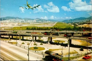 Postal del Parque Olímpico, aeródromo de Kaitak avión aterrizaje Corea del Sur - Imagen 1 de 2