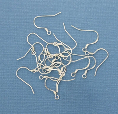 Pendientes de Plata de Ley - Estilo Francés - 19mm x 18mm - 2 Piezas 1 Par - SS054 Foto 1 de 2