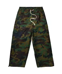 Reason Cargo Pants Men’s Large Camo Infantry Wide Leg Parachute Elastic Waist - Picture 1 of 9