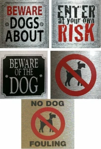 Pet Signs Square Easy Peel & Stick to UPVC - Wood etc Waterproof Long lasting  - Picture 1 of 11