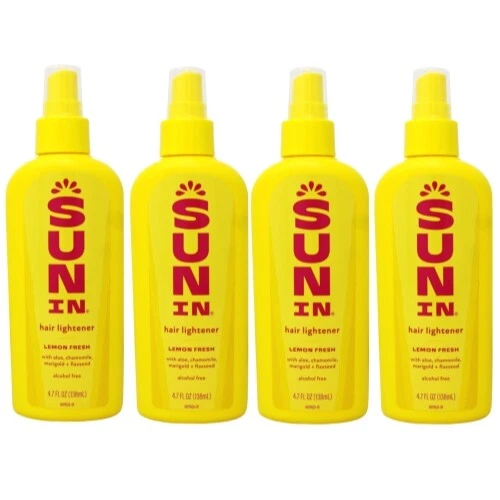 6 Pack Sun-In Hair Lightener Lemon Fresh 4.7 FL Oz (138.9 Ml)