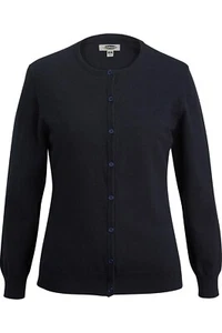 CARDIGAN EDWARDS donna stile #7111 NAVY JEWEL COTONE Taglia: MEDIA - Foto 1 di 1