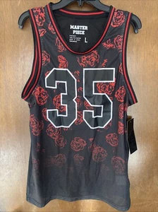 Master Piece Tank Men’s 35 Black Red Tags Large - Picture 1 of 4