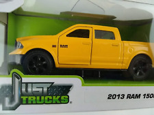 Jada Just Trucks 2013 Dodge Ram 1500 Pickup Diecast Truck Door Opens Yellow 4dr